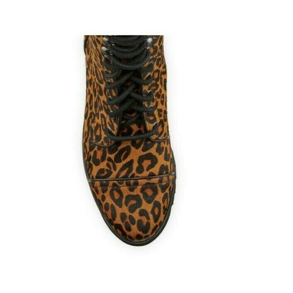 Donald Pliner Leopard CAMREN Calf Hair Moto Boot Size7 mNEW - Picture 3 of 4
